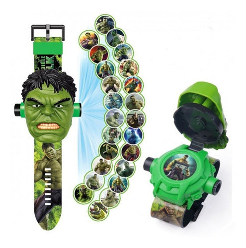 DHM.GROUP Avengers Hulk Projection Kids Watch 24 Images 0