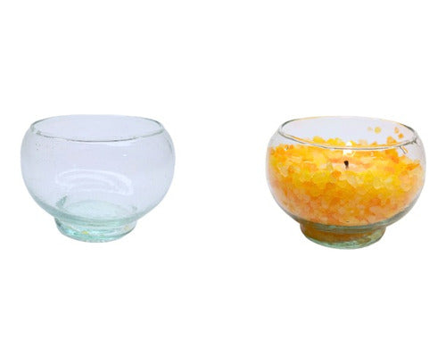 Decorative Glass Jar Candle Holder Set of 36 7
