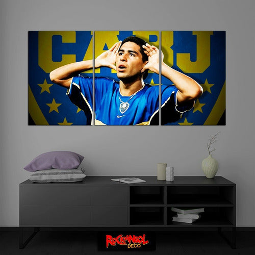 Modo Cuadro Boca Juniors Riquelme Juan Román Triptych Frame 0