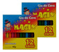 Kit 100 Cxs Giz De Cera Escolar 12 Cores 48g Magix Promoção 0