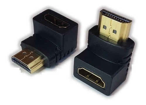 HDMI Male-Female 90 Degree Corner Adapter - Ditron SKAD7 1