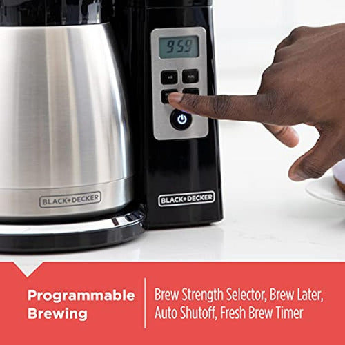 Black+Decker Programmable Thermal Coffee Maker 12 Cups 4