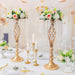 Sziqiqi Floral Centerpiece Riser for Wedding Table Gold 2