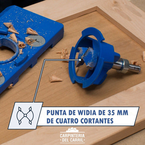 Kreg Sistema Plantilla Para Bisagras Cazoleta 35mm Khi-hinge 2