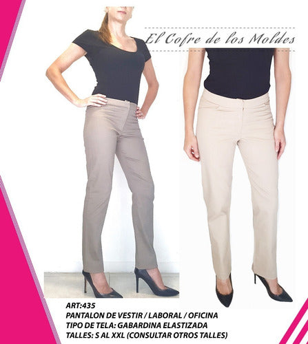 MoldeArte Digital Dress Pants Mold, Office Sizes S to XXL 1