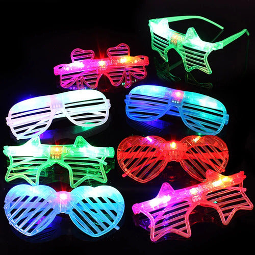 Party Forever Combo 10 LED Light Up Glasses - Party Supplies 1