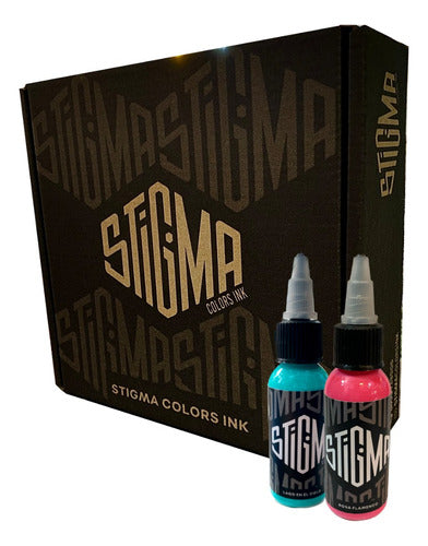 Stigma Colors Ink Tattoo Ink Set Grays and White Premium 6