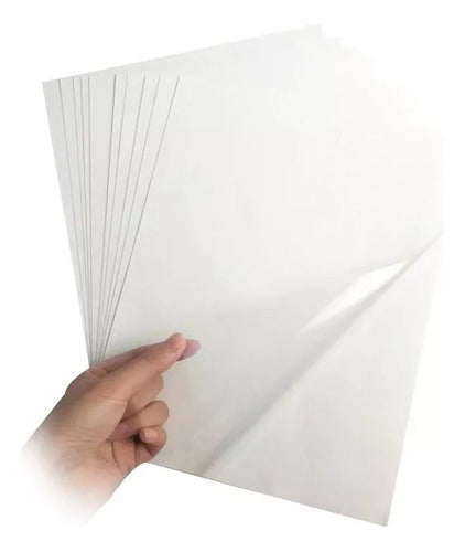 Fasson A3 Glossy Transparent Adhesive Film x 50 Sheets 0