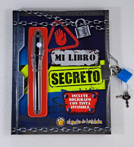 Mi Libro Secreto Gris Con Boligrafo Con Tinta Invisible 1