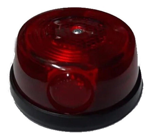 Faro Lateral Ojo Gato Redondo Rojo Lámpara Tubular 1