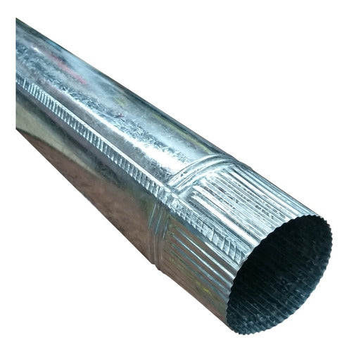 Scalise Galvanized Zinc Pipe 4 Inches X 1 Mtr 0