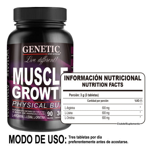 Muscle Growth Power Combo Testosterone Libido Ginseng Ginkgo Genetic 5