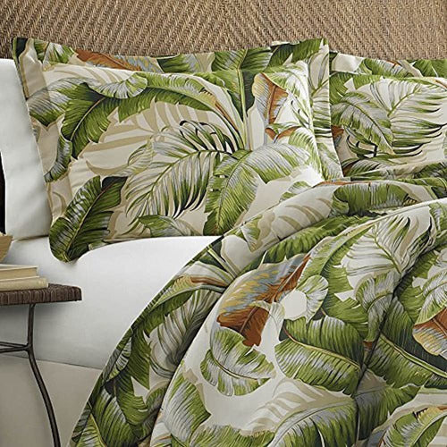 Tommy Bahama Palmiers Duvet Set, King, Medium Green 1