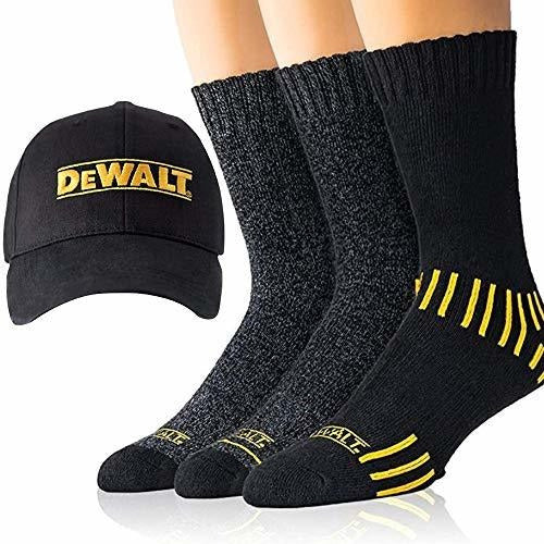 Medias Y Gorro Dewalt Resistente Pra Hombre Negro 0