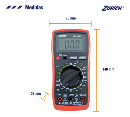 Multimetro Digital Profesional Con Inyeccion De Señal Hy-86 2