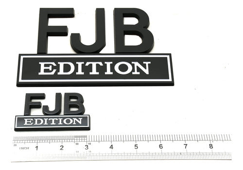 EED 2 Large FJB Edition 3D Car Emblem, Letter A 3