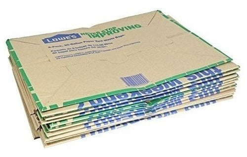 Lowes 30 Gallon Heavy Duty Brown Lawn and Leaf Paper Yard Bags 5