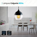 Pendant Glass Lamp Mitte E27 Ceiling + Filament 1