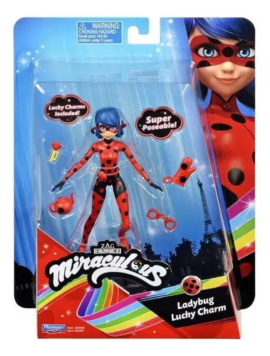 Miraculous  Figura Lady Bug Muñeca 13cm Articulado Amigos 4