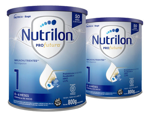 Nutrilon Profutura 1 Formula Milk Powder in Can 800g Pack x 2 0