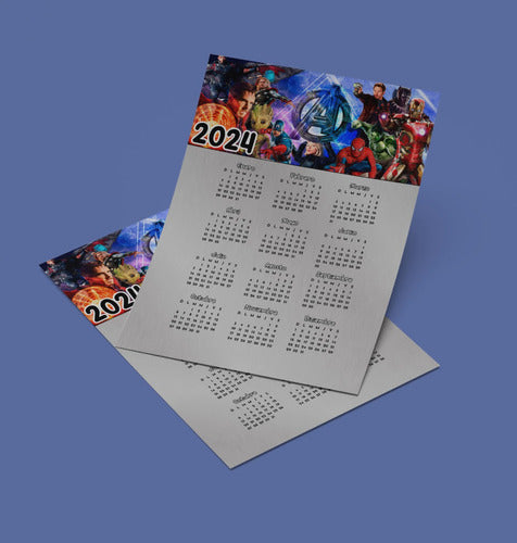 Kit Imprimible Diseños Calendarios Almanaques 2024 P22 7