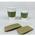 Pack of 100 Adjustable Cardboard Cup Sleeves for Poly Paper Cups 1
