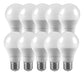 Macroled Pack of 10 Opal Led Bulbs A55 6.5W Warm White 220V 0