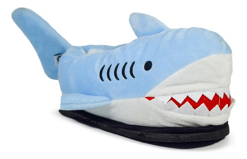 Gummi Shark Plush Slippers for Kids 1