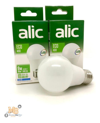 Borome Receptáculo Floron Black or White + Alic LED Lamp 12W/14W 3