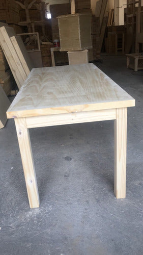 LOS 2 SOLES Campo Style Table 2 X 1 4 X 4 Leg 0