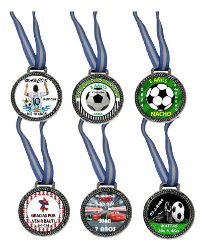 100 Medallas Personalizada 33mm Deportivas Egresados 2