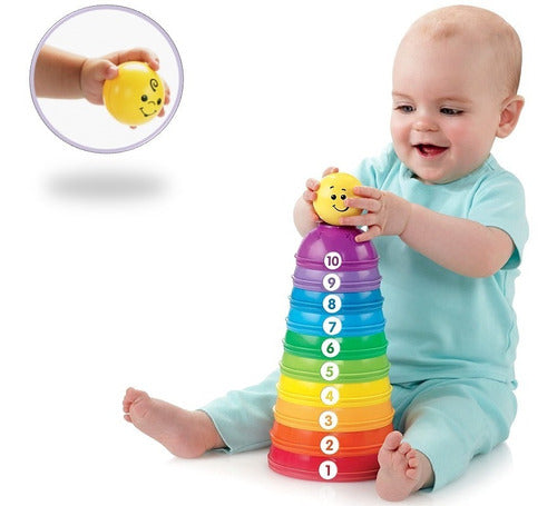 Fisher Price Stack & Roll Baby Cups Playset 0