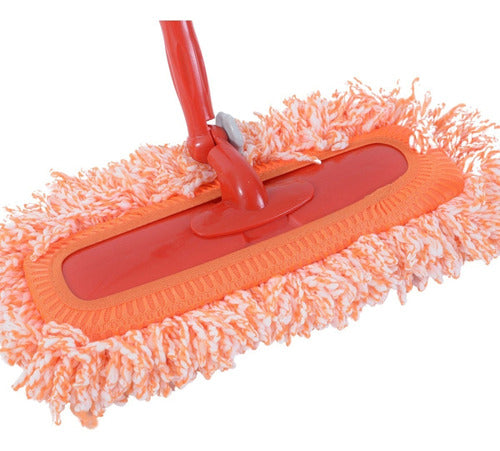 V&D Flat Mop with Fringe - Adjustable 1.27-2.27m Extensible -53 1