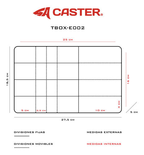 Caster Fishing Combo Box E002 + 6 Waterdog Crawfish Lures 1