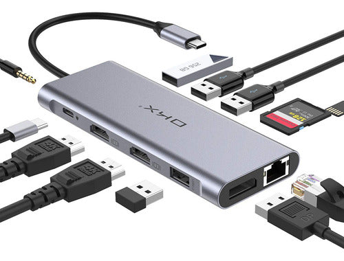 OKX USB C Docking Station, USB C Docking Hub 0