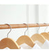 Aguliema Rolling Coat Rack in Mahogany Wood 100x35x155 Cm 2