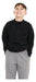 Rustic Round Neck Black Children's Sweater by Jj Sports 0