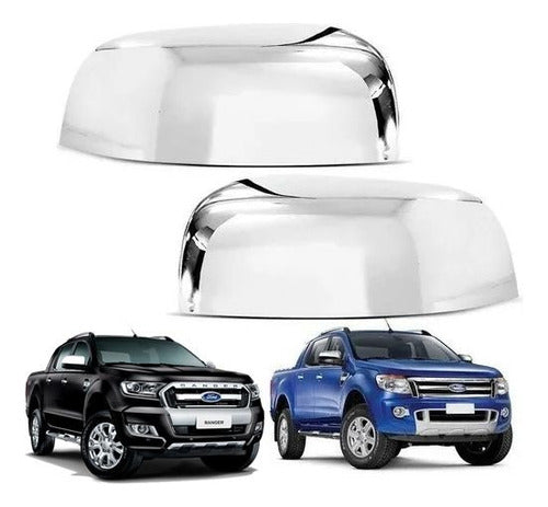 Ford Cubre Cachas Espejo Cromadas Ranger 2013 2022 Kit X2 0