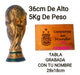 Copa Del Mundo 5kg 37cm Trofeo Qatar Messi Campeon 2