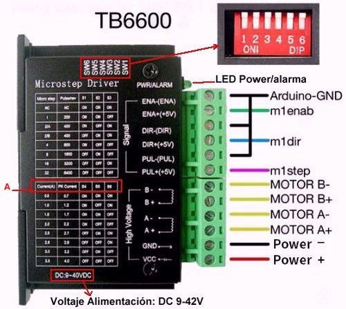 Controlador Motor Paso A Paso Tb6600 Ventaabsoluta 1