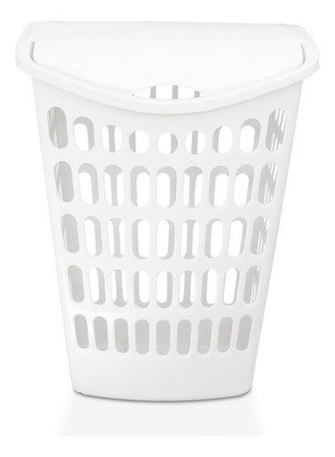 Colombraro Rectangular Basket with Lid Plastic 0