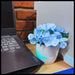 Benabi Artificial Plant with Plastic Pot - Hydrangeas Decoration 6