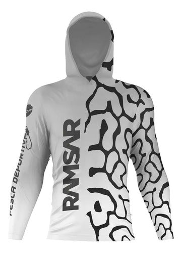 RamSar Surubí Fishing Hooded Long Sleeve T-Shirt by Venelec Textil 0