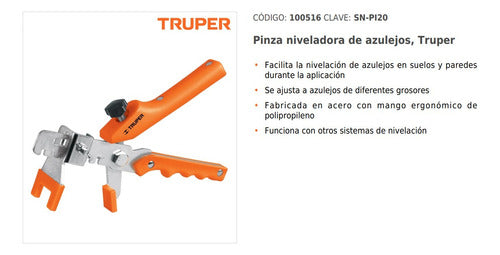 Truper Tile Leveling Clamp for Porcelain and Ceramic 1