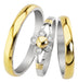 Belmar Wedding Bands in Gold and Silver with Floral Ring 0