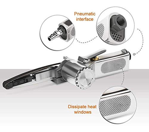 VCT Small Mini Air Operated Sanding Belt Grinder Tool 1