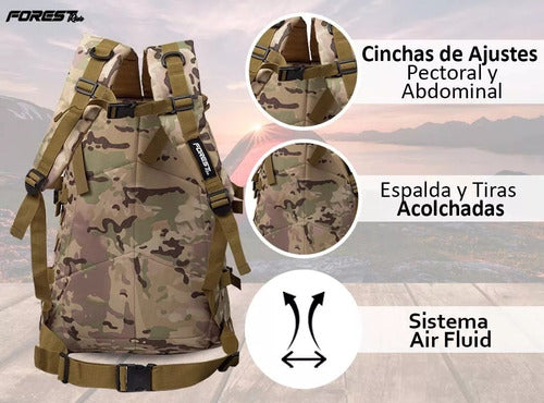 Forest Tactical Camping Backpack 30+10 Liters 14
