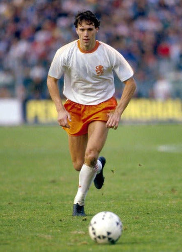 1990 Netherlands World Cup Van Basten White Retro Jersey 4