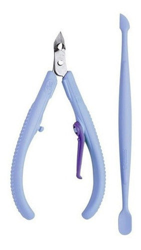 Mundial Cuticle Nipper Kit + Mundial Push Stick Flex COD 168FL 0