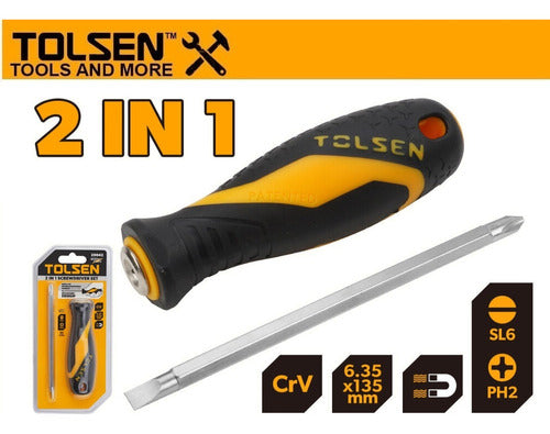 Tolsen Double Ended Screwdriver Chrome Vanadium - 20042 1